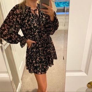 Lulu’s Floral Print BabyDoll Dress NWOT